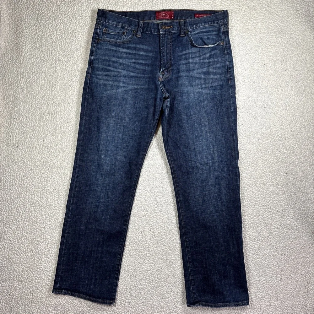 Lucky Brand 361 Vintage Straight Men W34 L30 Dark Wash Stretch Classic Fit Jeans